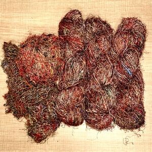 Latifi Silk Indian Sari Milliefori Yarn 4 Large Skeins